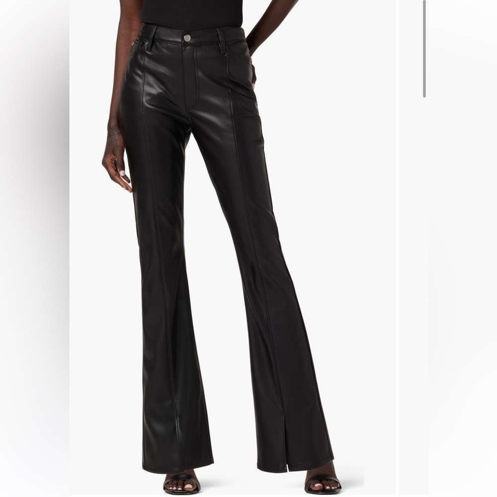 Hudson Flare Leather Pants